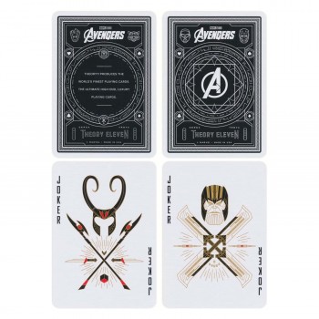 Avengers žaidimo kortos (mėlynos) Theory11